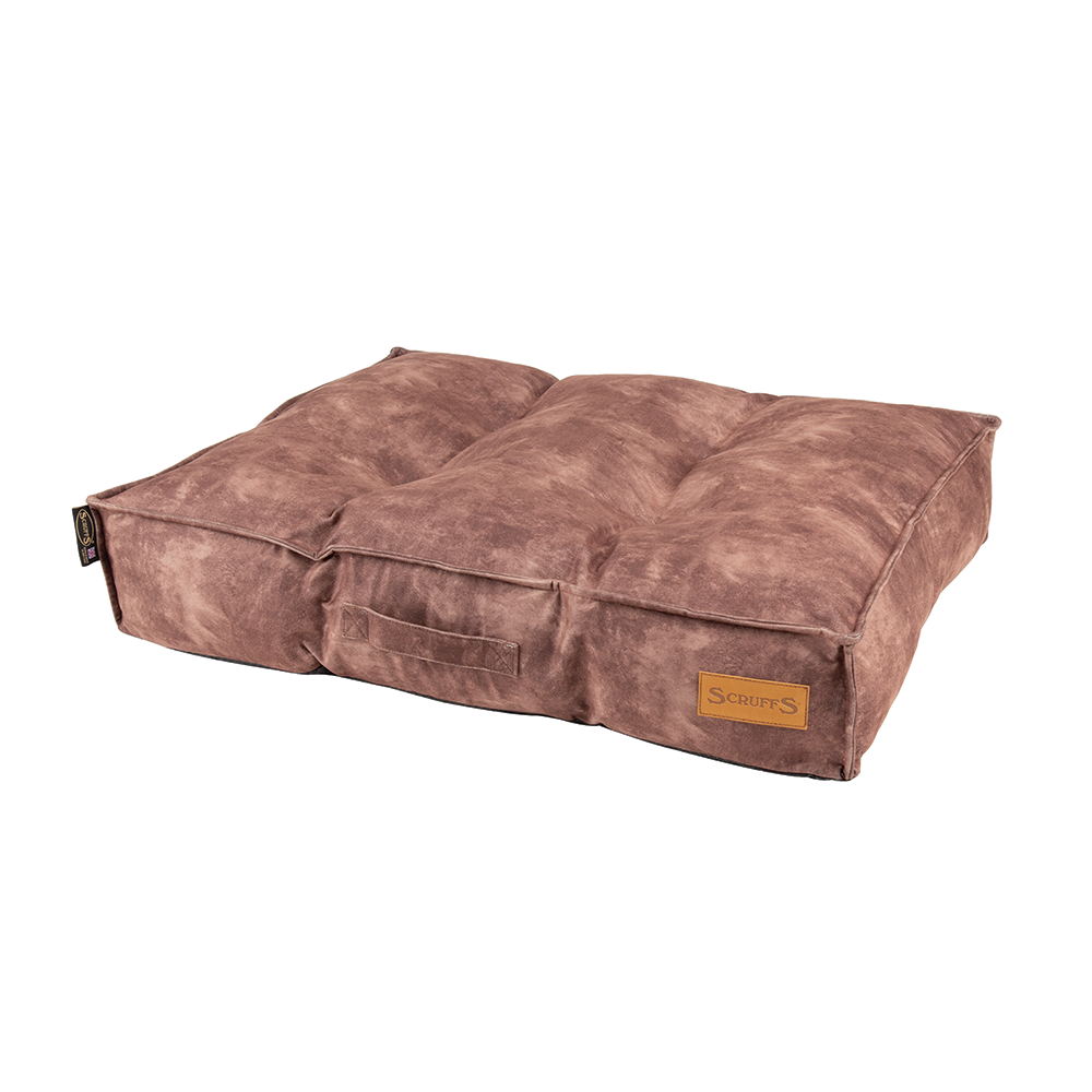 Kensington Dog Mattress (Cream, Grey, Navy or Chocolate) by Scruffs