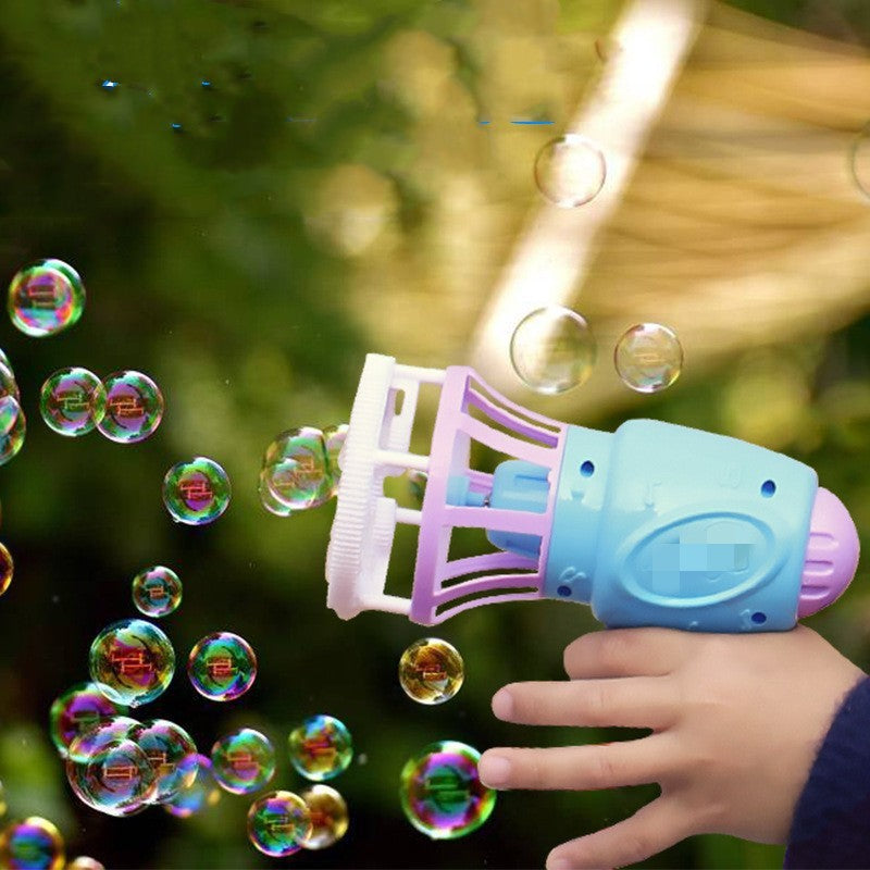 Automatic Electric Fan Bubble Gun